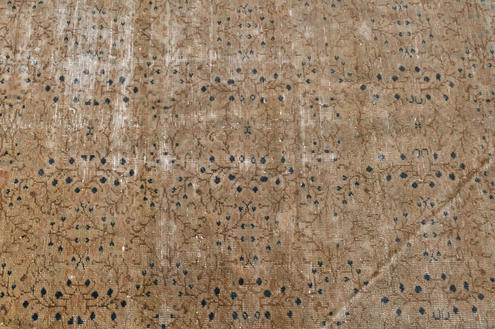 4,9×6,4 ft Rug, Area Turkish Rug, Brown Floral Rug