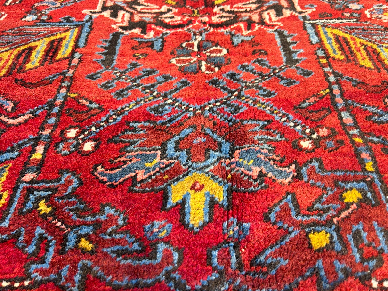 8’2″x10’11” Collector Antique 100% Wool Pile Herize Rug