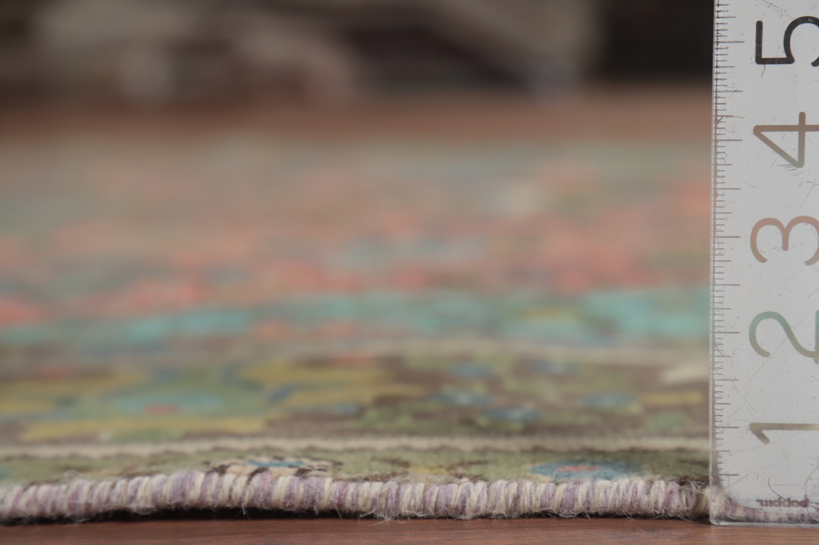 Pink/ Brown Over-Dyed Wool Hand-knotted Traditional Living Room Area Rug 7×9