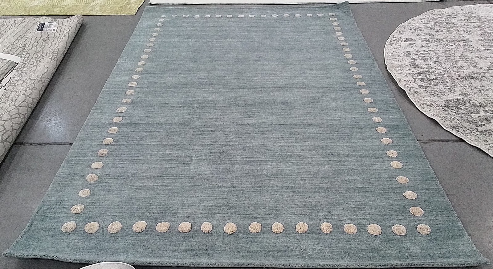 BLUE / IVORY 6′-0″ x 9′-0″ Cut on Rug, Reduced Price 1172797841 SFK802M-6