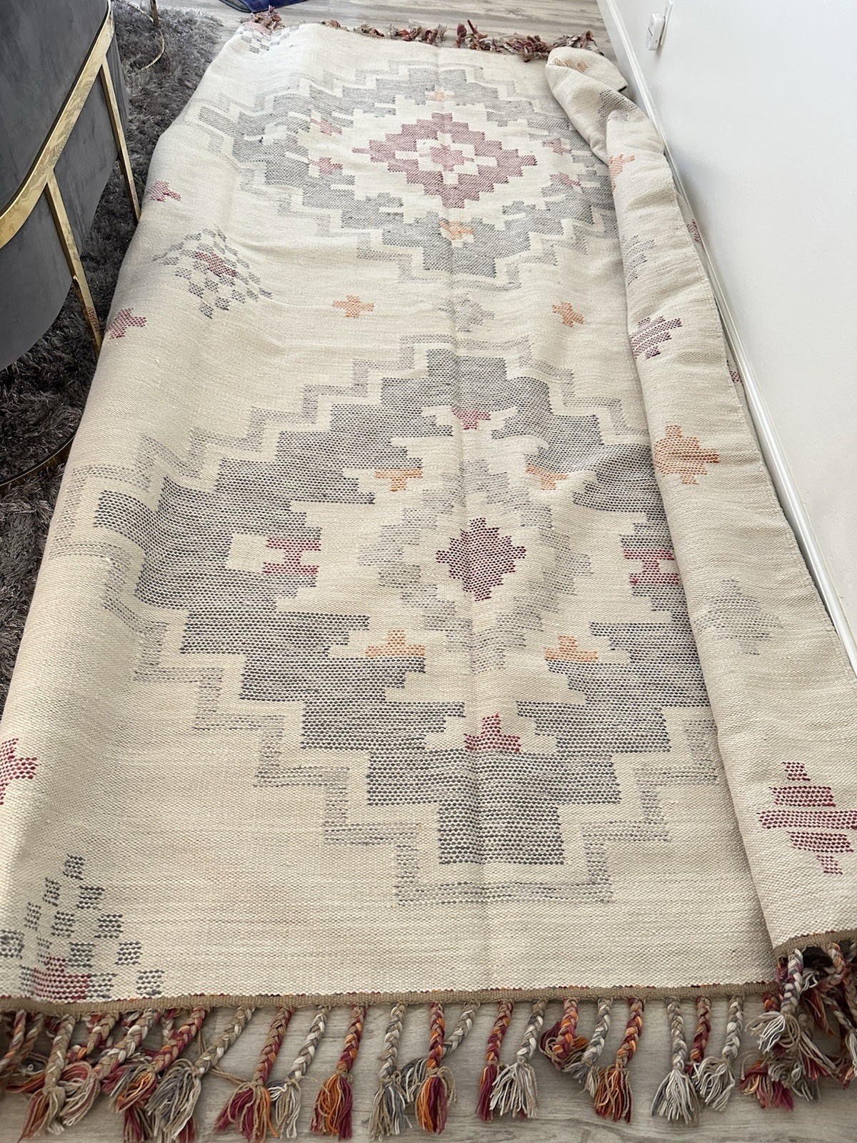 World Market Diamond Indoor Outdoor Rug 8ft x 10ft
