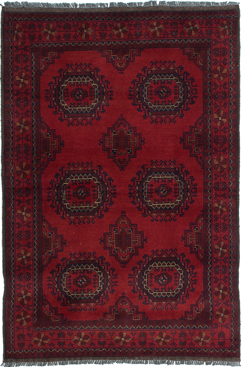 Hand Knotted Area Rug 3’3″ x 5’0″ Traditional Oriental Wool Carpet