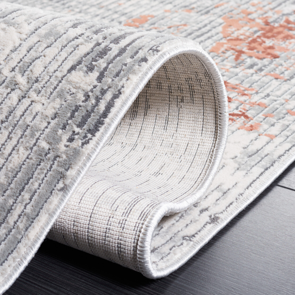 SAFAVIEH Invista Collection INV517F Grey / Light Grey Rug
