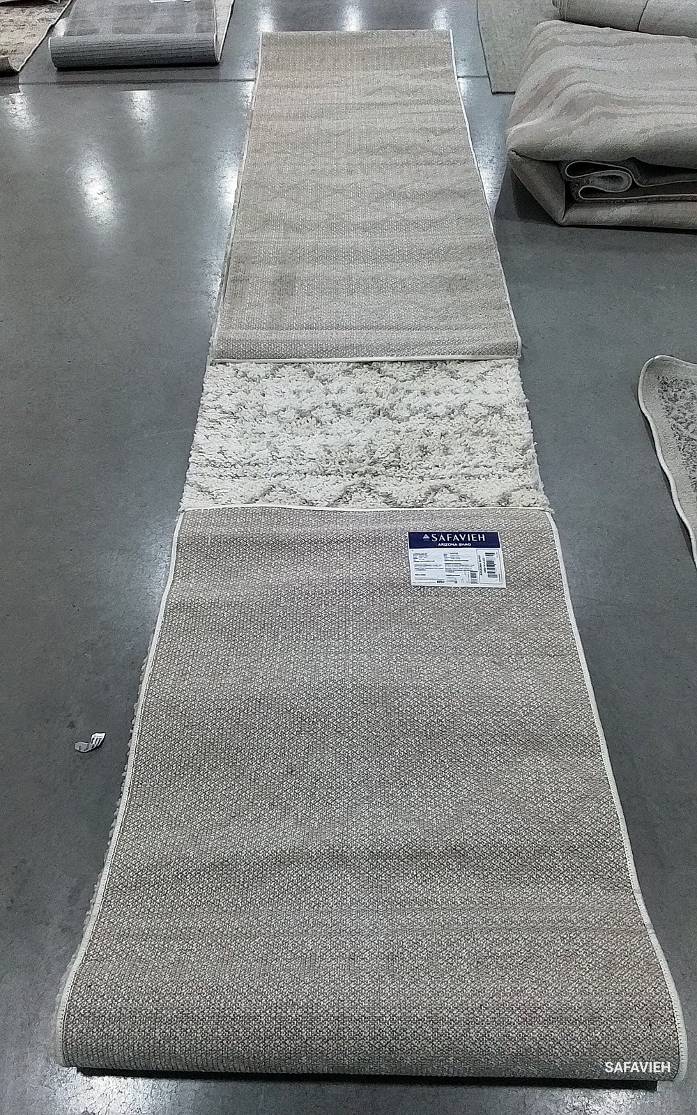 IVORY / BEIGE 2′-3″ x 22′-0″ Back Stain Rug Reduced Price 1172795386 ASG741A-222