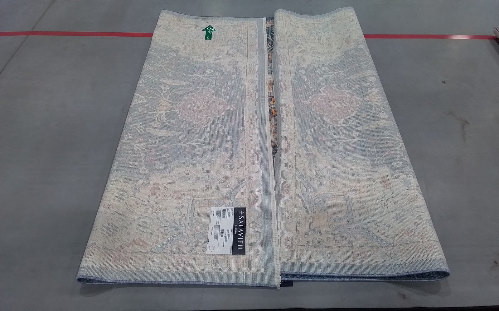 BLUE / PURPLE 6′-0″ x 9′-0″ Back Stain Rug, Reduced Price 3172810173 ILL707H-6