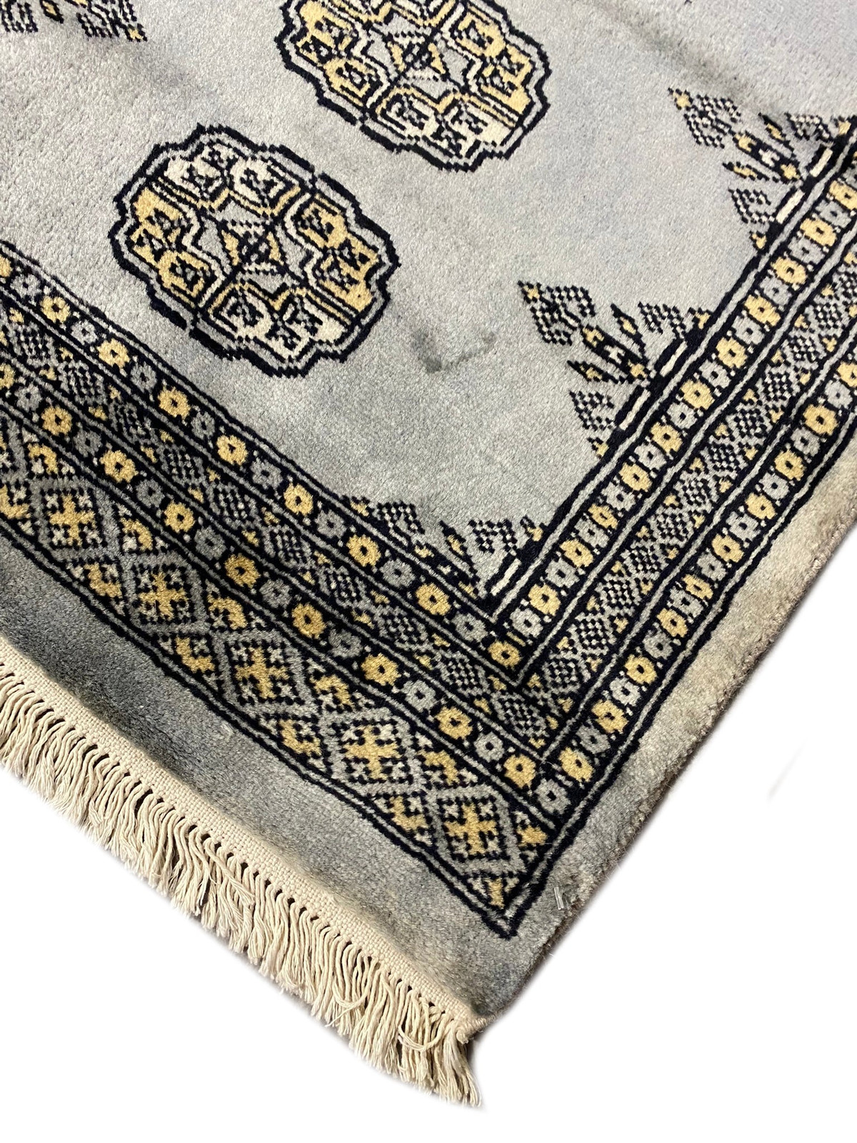 2′ X 7′ Feet Beige Handmade Bokhara Runner #F-6783