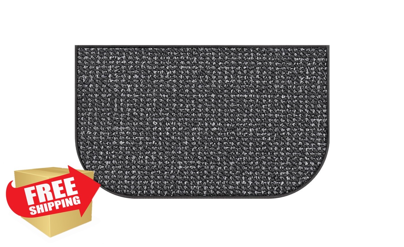 COSY HOMEER Rug Mat Grey 17×28 Semicircle