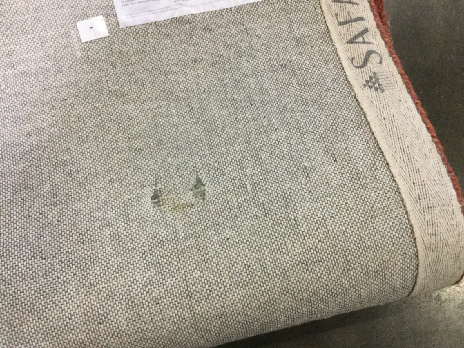 BEIGE / RUST 4′ X 6′ Broken Thread Rug, Reduced Price 1172658988 AN512E-4