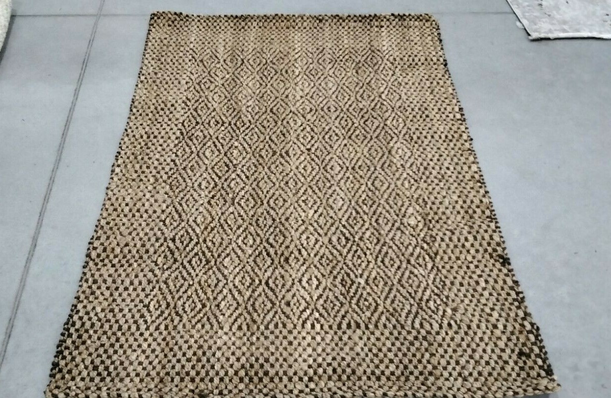 NATURAL / IVORY 4′ X 6′ Pulled Threads Rug, Reduced Price 1172706639 NF182A-4