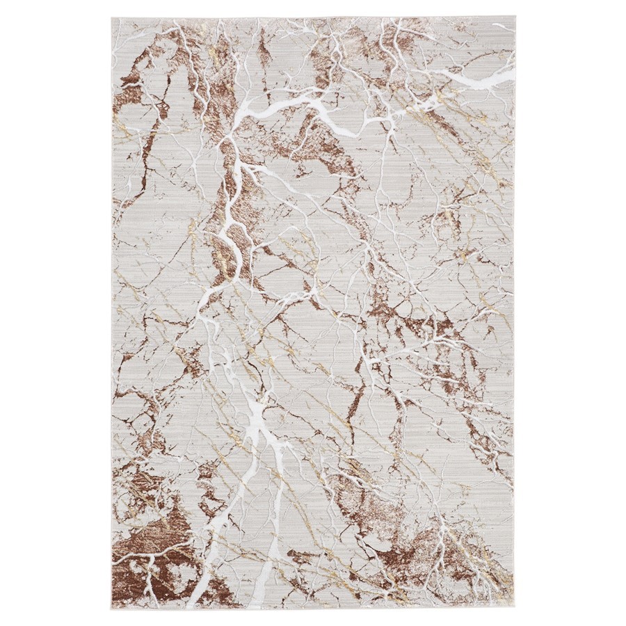 Lavin Rugs R1009 Baltea 2′ x 3′ Striations Rug, Cream Gold/Earth – R1009-0203