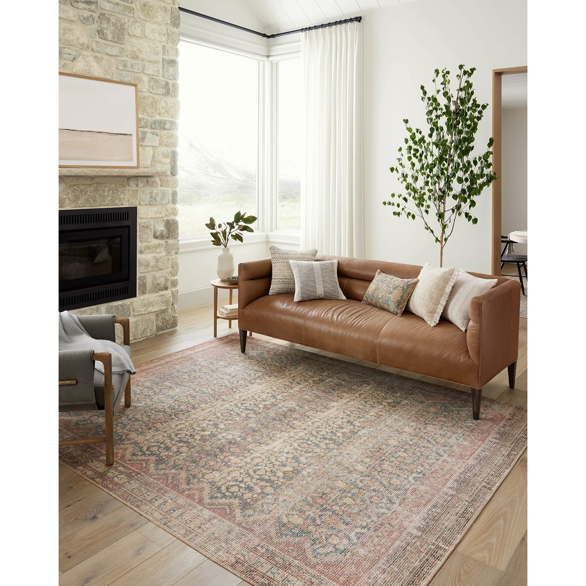 Loloi Angela Rose Aubrey Collection Aub-03 Ocean/Spice 2-6 X 12-0 .19 Pile