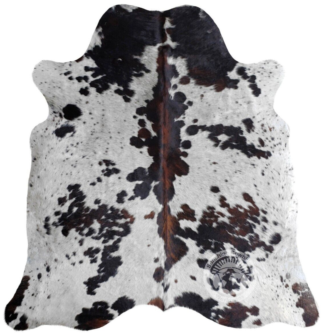 Tricolor Genuine Hair on Cowhide – Size 6 x 7-8′