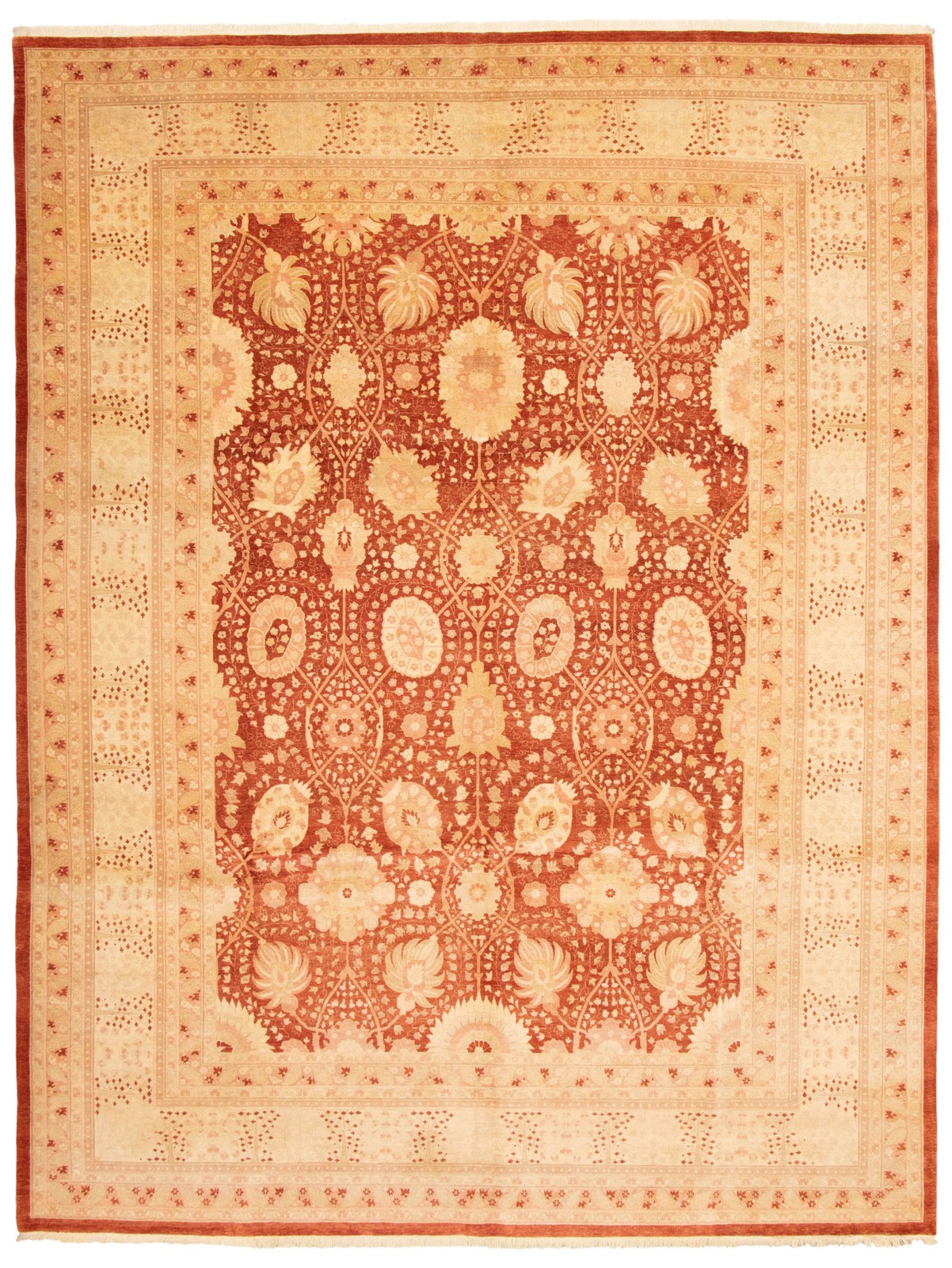 10’6″ x 14’0″ Hand Knotted Area Rug Traditional Oriental Wool Carpet