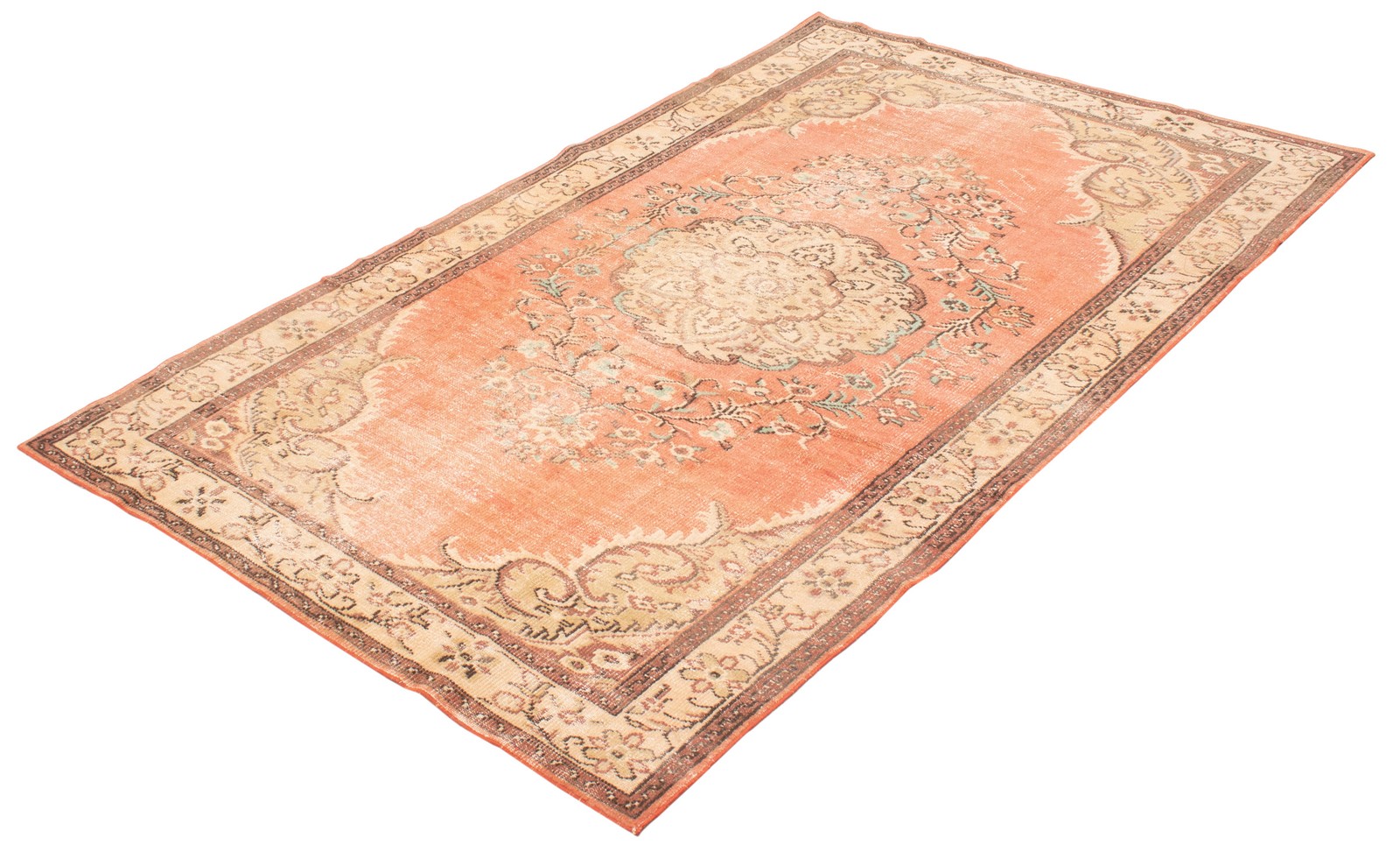 Traditional Vintage Hand-Knotted Area Rug 6’1″ x 9’11” Oriental Wool Carpet