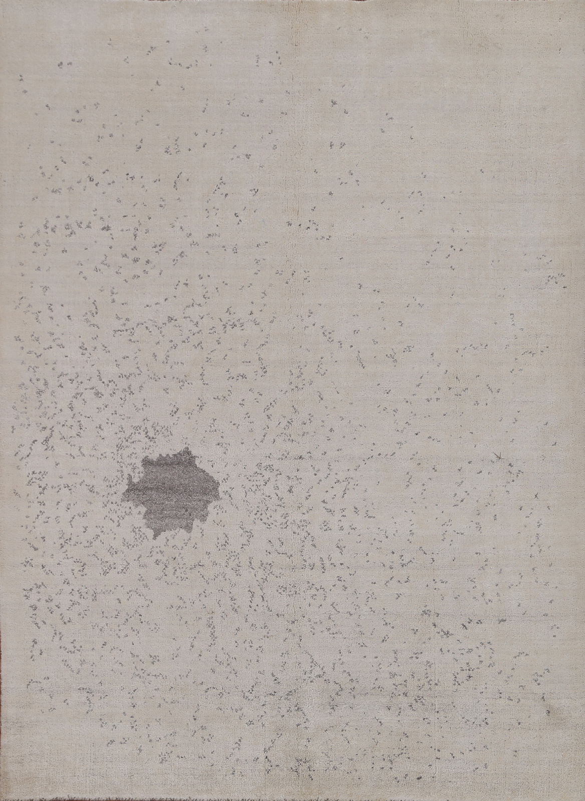 Abstract Modern Hand-knotted Rug 5×6 ft Contemporary Bedroom Silk Carpet