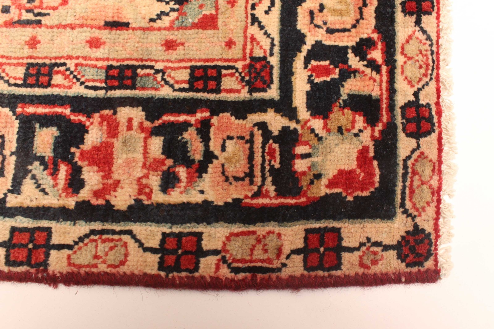 Vintage Hand-Knotted Area Rug 4’0″ x 6’7″ Traditional Oriental Wool Carpet