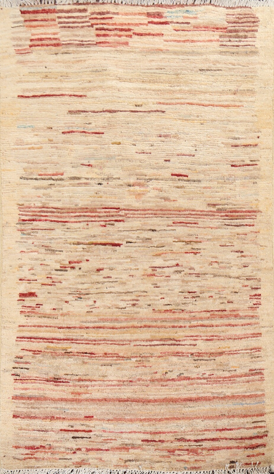 Abstract Contemporary Gabbeh Oriental Area Rug Hand-knotted Wool Carpet 2×4 ft