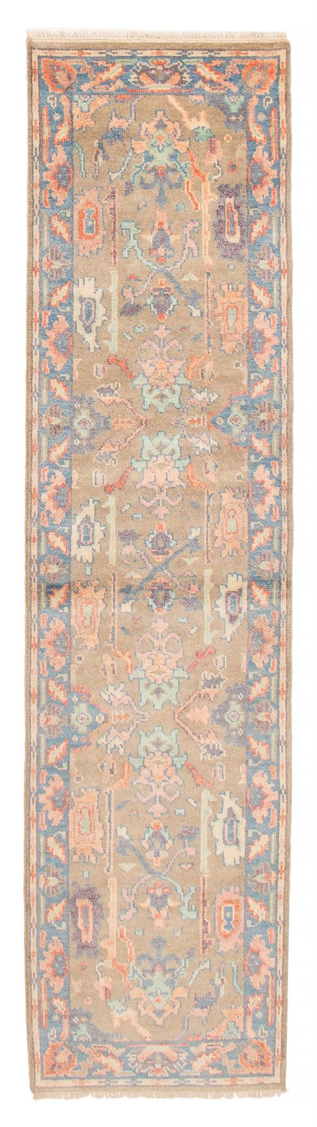 2’6″ x 9’11” Vintage Hand-knotted Runner Rug Traditional Oriental Wool Carpet