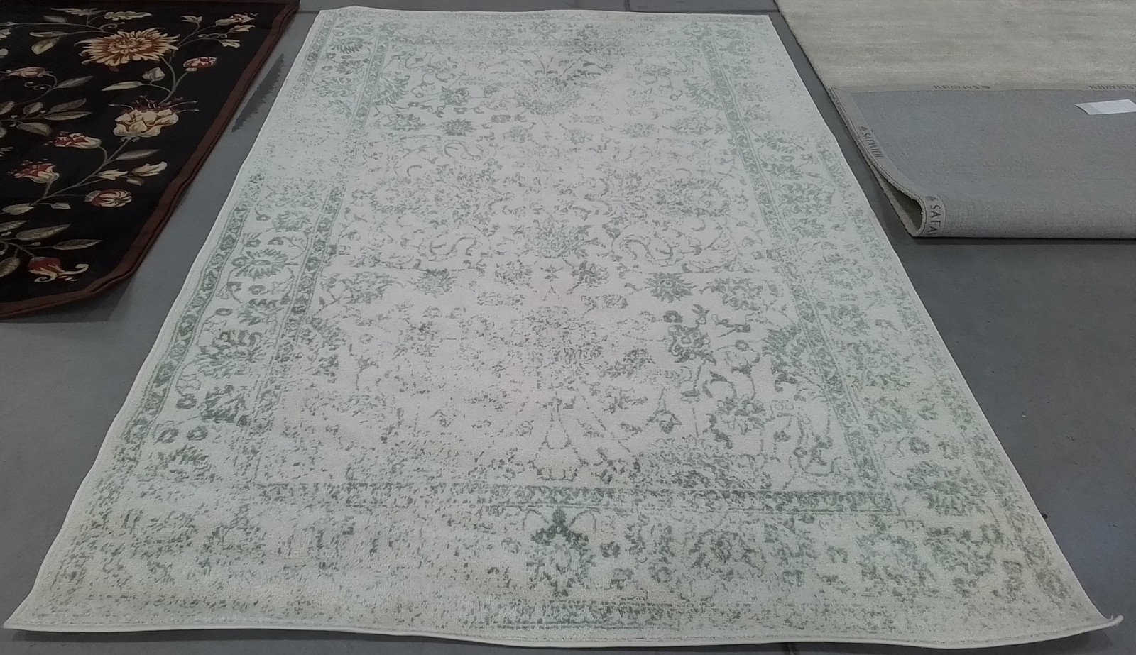 IVORY / SAGE 6′-0″ x 9′-0″ Back Stain Rug, Reduced Price 1172796133 ADR109V-6