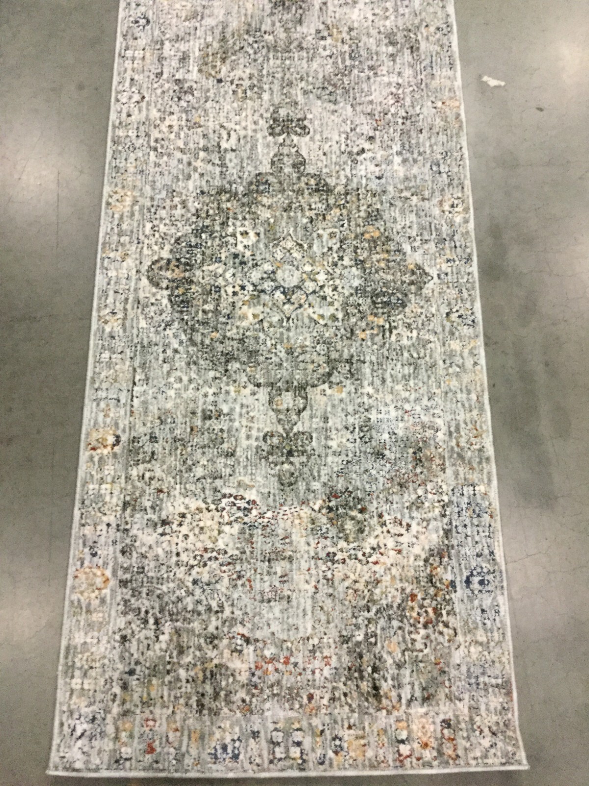 BEIGE / GREY 2′-2″ X 8′ Flaw in Rug, Reduced Price 1172653381 WNT198A-28