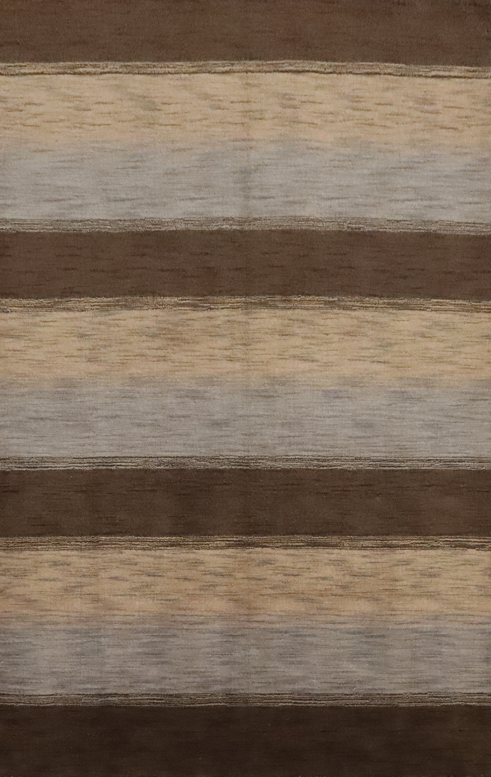 Striped High-quality Hand-woven Wool Rug Durable Gabbeh Rug 6×8 ft