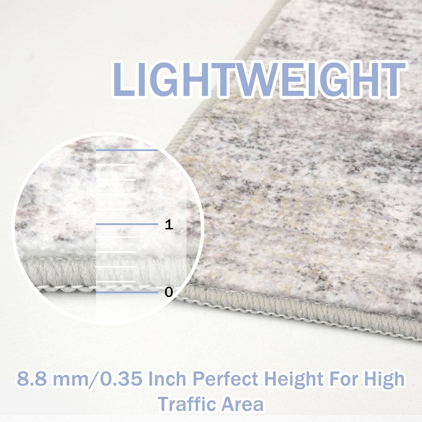 Abstract Runner Rug 2×6 Ft Washable Runners for Hallways, Non Slip Kitchen Ru…