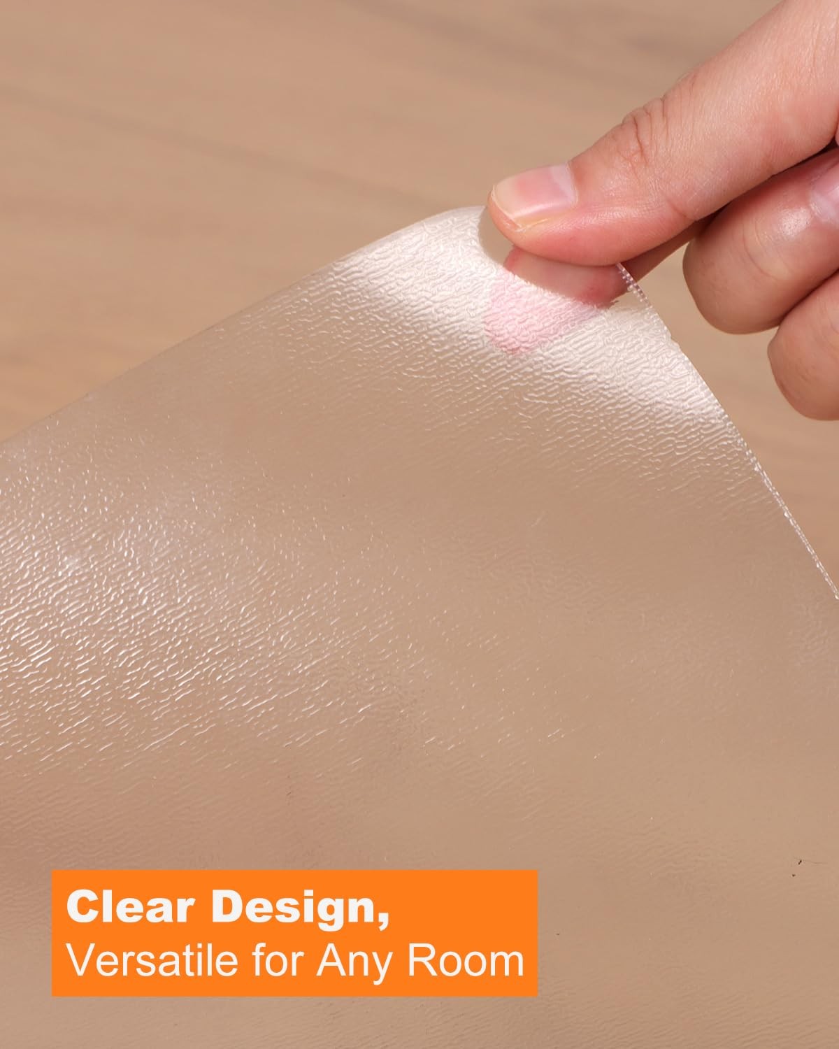 Small Clear Area Mat 3×3 Feet PVC Waterproof Hard Floor Protector Refrigerator