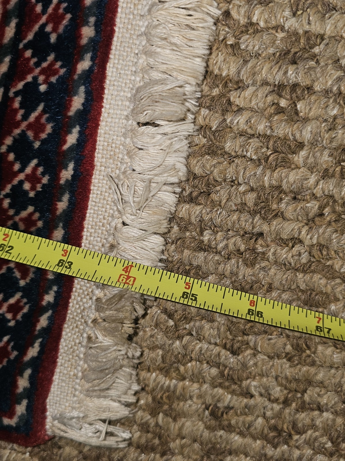 Vintage Oriental Hand-Knotted Area Rug 39″ x 64 1/2″ Wool Carpet