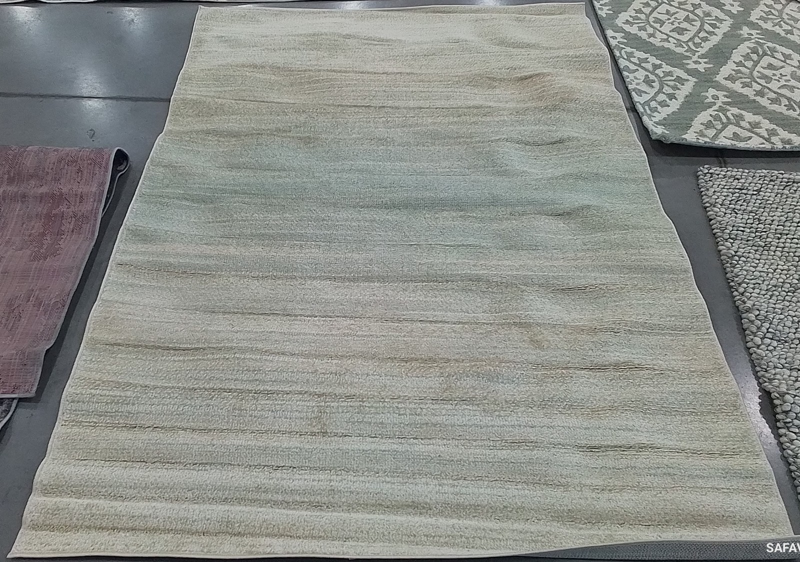 GREEN / IVORY 5′-1″ x 7′-6″ Flaw in Rug, Reduced Price 1172781287 ADR142Y-5
