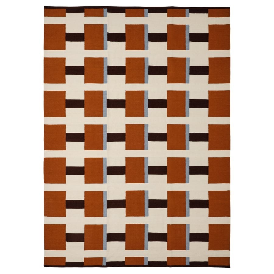 IKEA STOCKHOLM 2025 Flat Weave Rug Scandinavian Swedish Kilim Rug 7’10″×11’6″ Ft