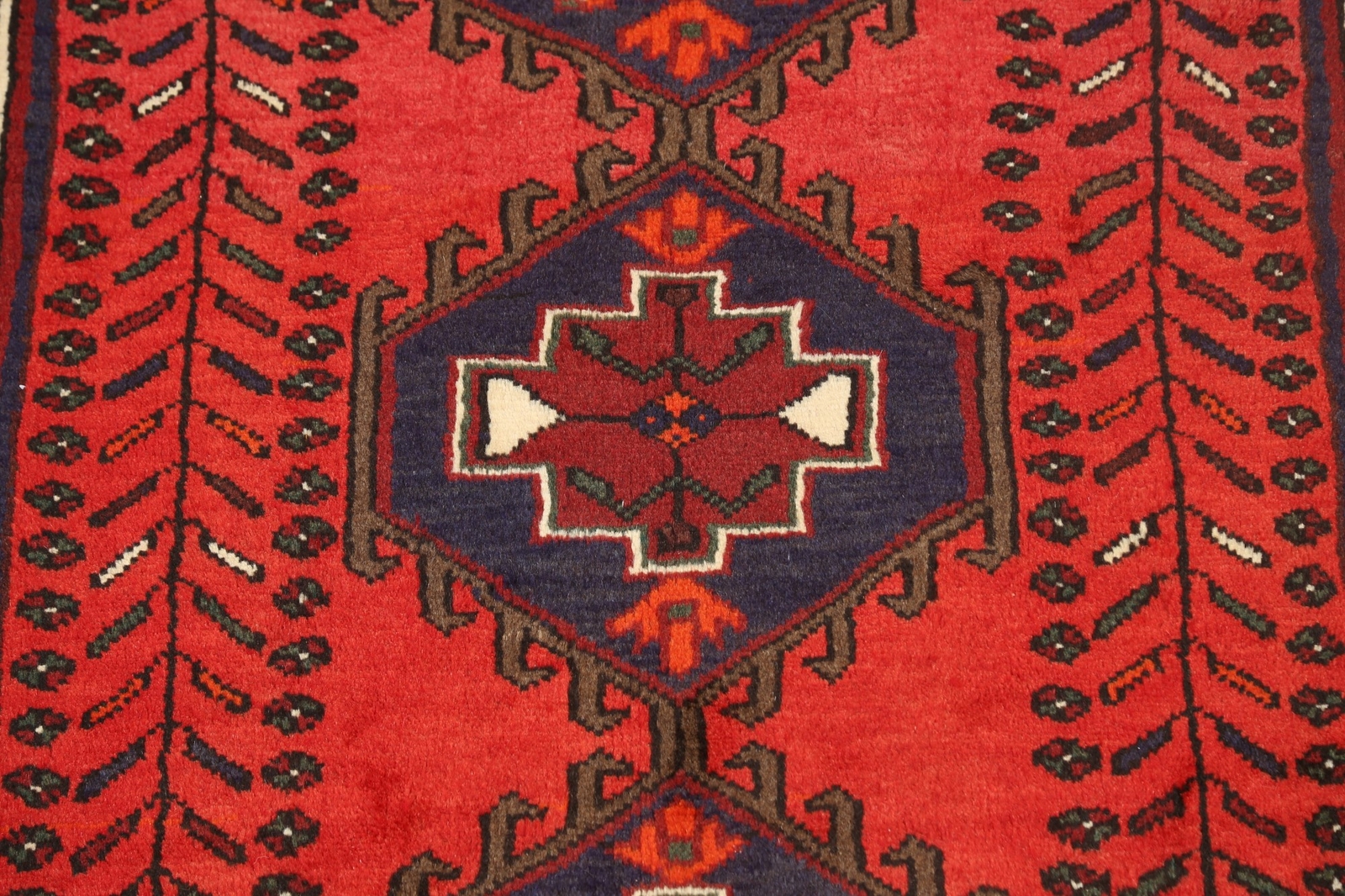 Tribal Traditional Geometric Hamedan Hand-knotted Wool Accent Rug 3×5 Carpet