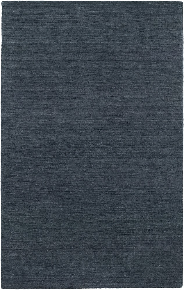 Blue Wool Chromatic Monochrome Neutral Solid Area Rug 27106 – Aprx 8′ x 10′