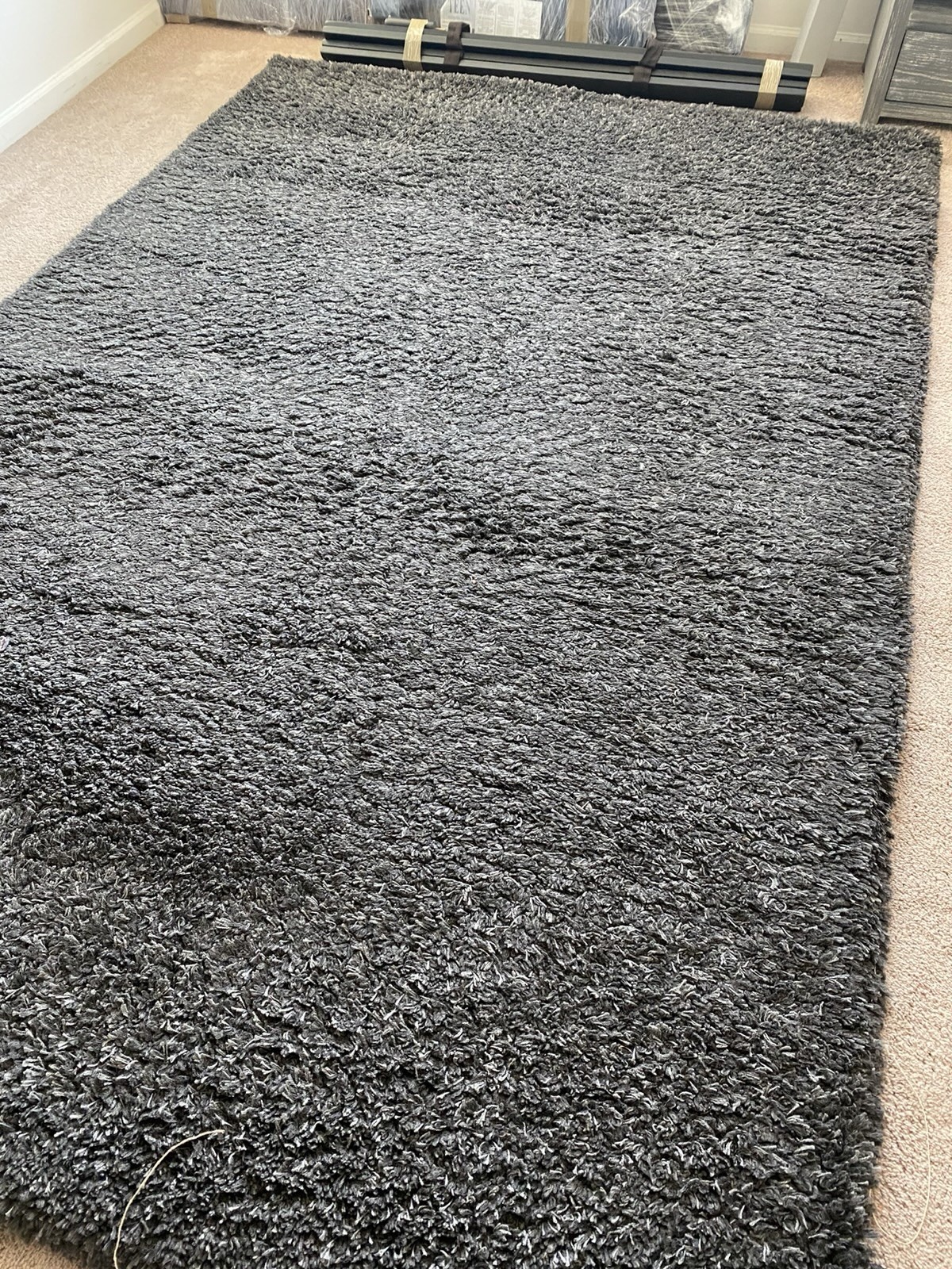 Crate and Barrel Gray Memphis II Modern Rug