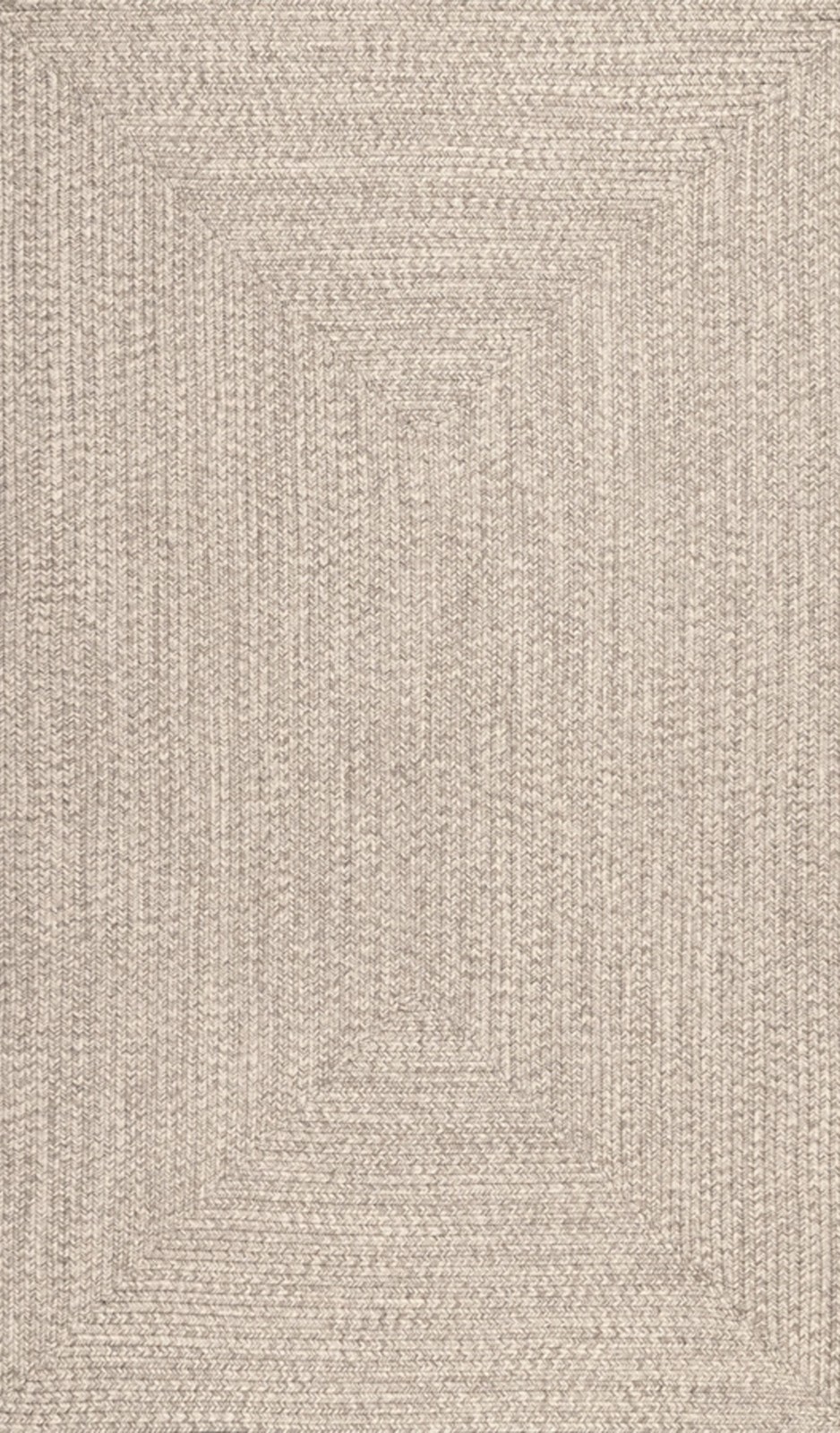 Nuloom Braided Lefebvre 5’x8′ Indoor Outdoor Area Rug Tan Waterproof Patio Deck