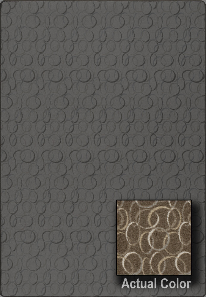 Milliken Sepia Orbs Rings Loops Hoops Contemporary Area Rug Circles City Place