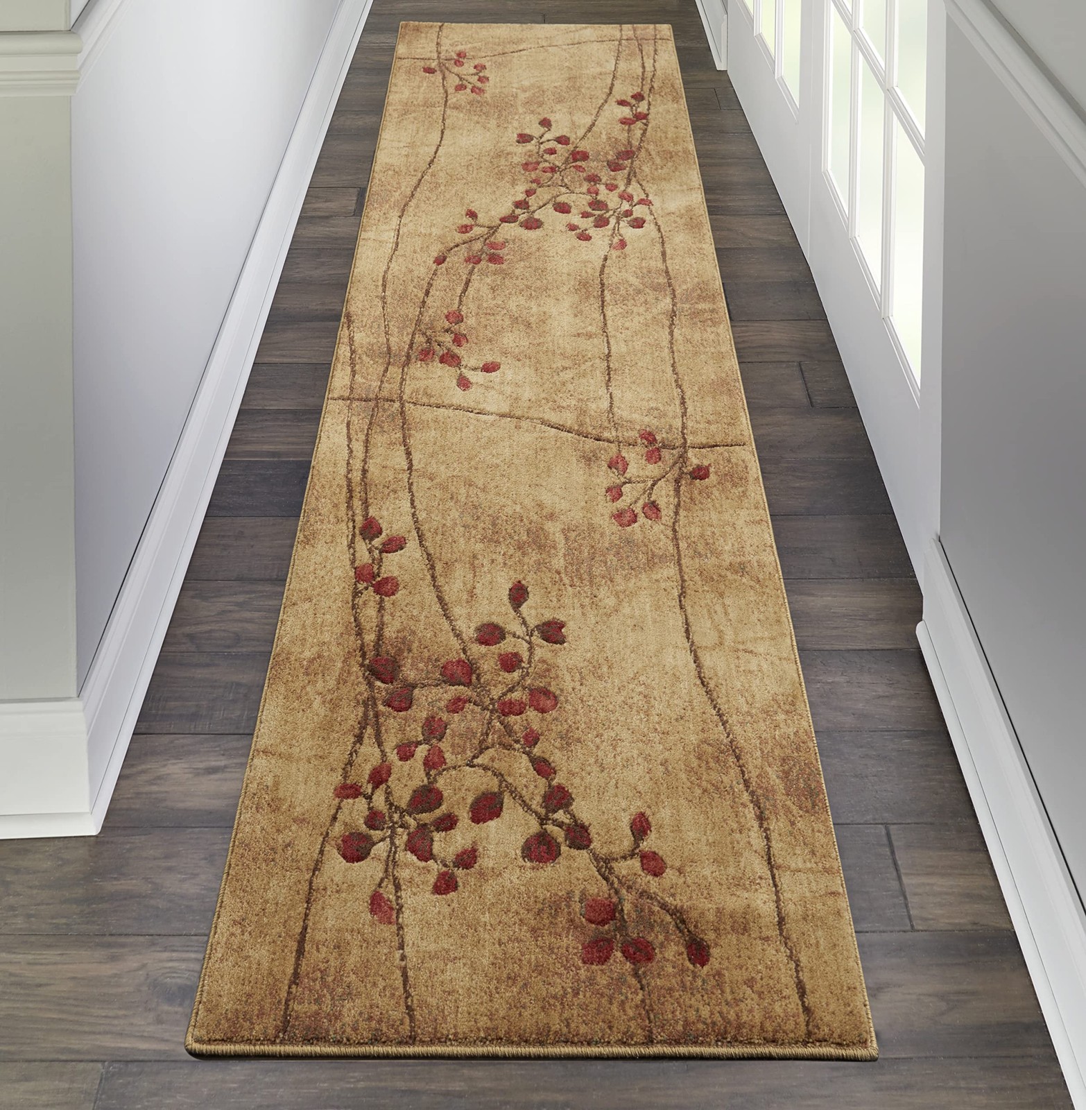 Nourison Somerset Rustic Latte 2’3 x 10′ Area -Rug, Easy -Cleaning, Non Shedding