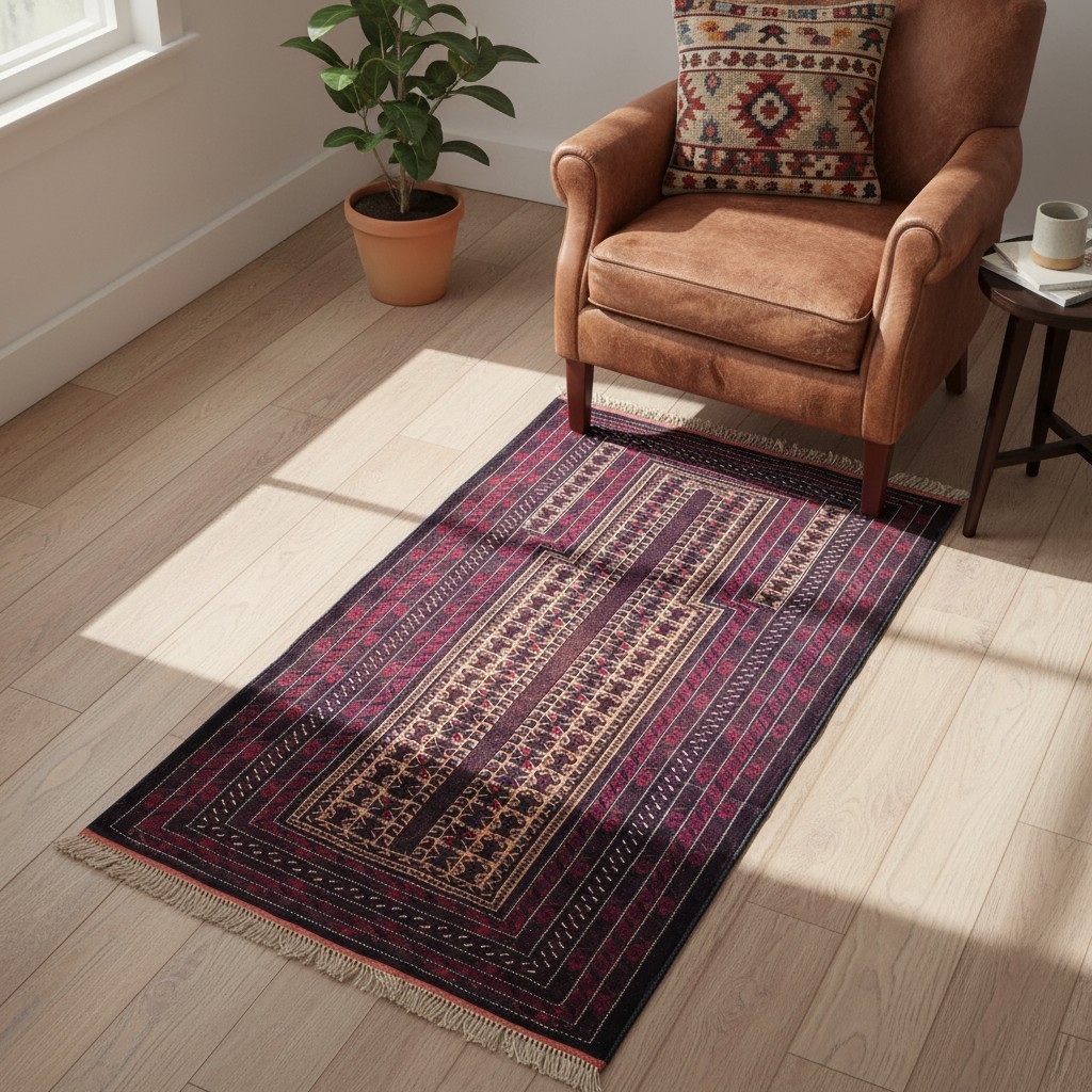 3×5 Vintage Afghan Baluchi Carpet Handmade Wool Traditional Area Rug