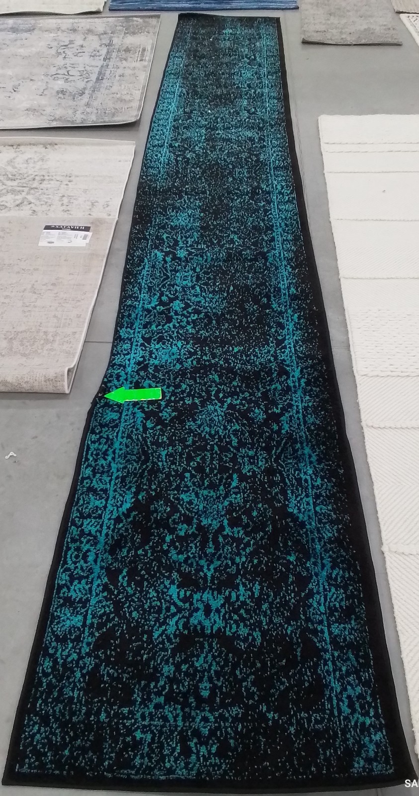 BLAK TEL 2′-6″ x 16′-0″ Damaged Binding Rug Reduced Price 1172778721 ADR109K-216