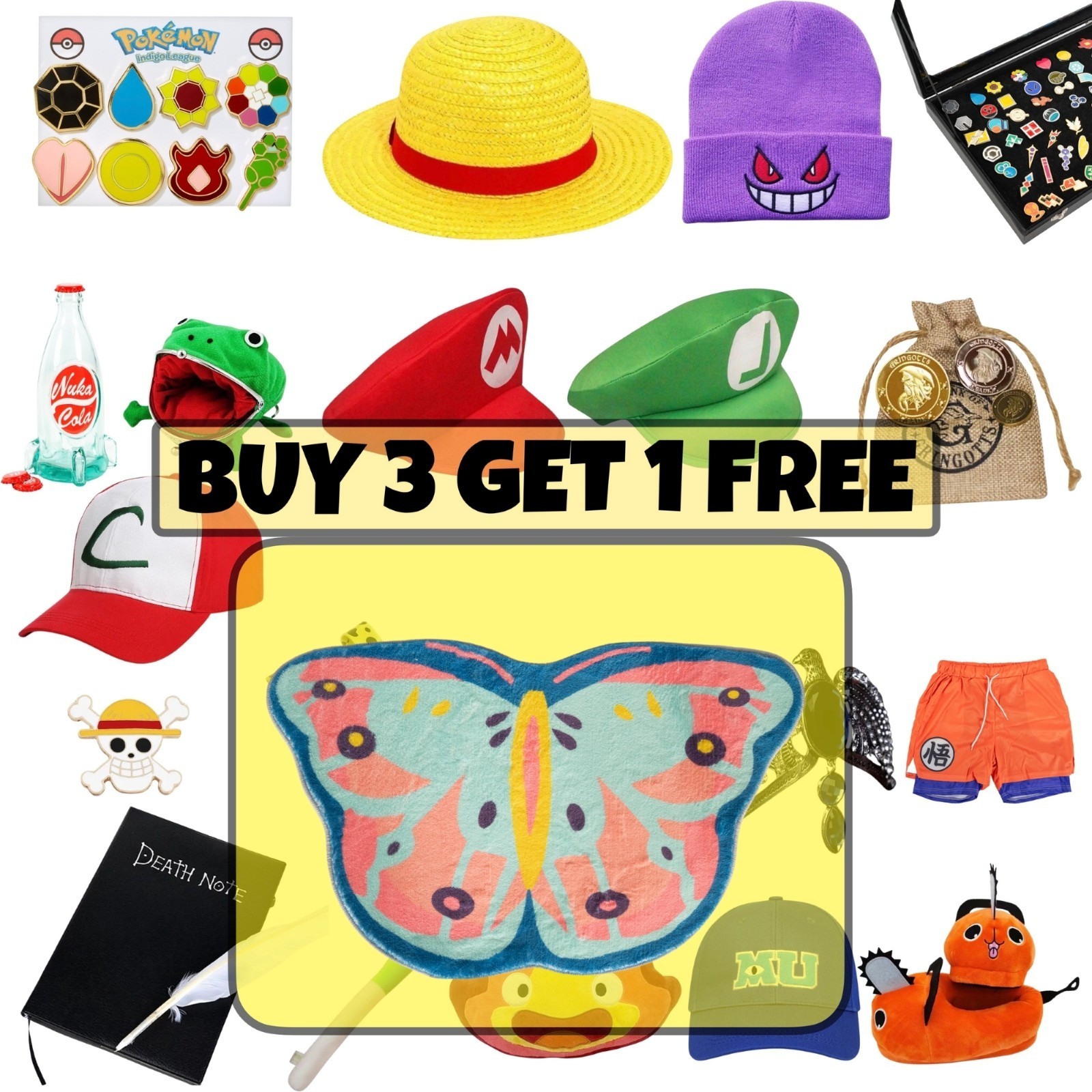Butterfly Shaped Area Rug 31″ Colorful Soft Plush Kids Room Floor Mat Gift