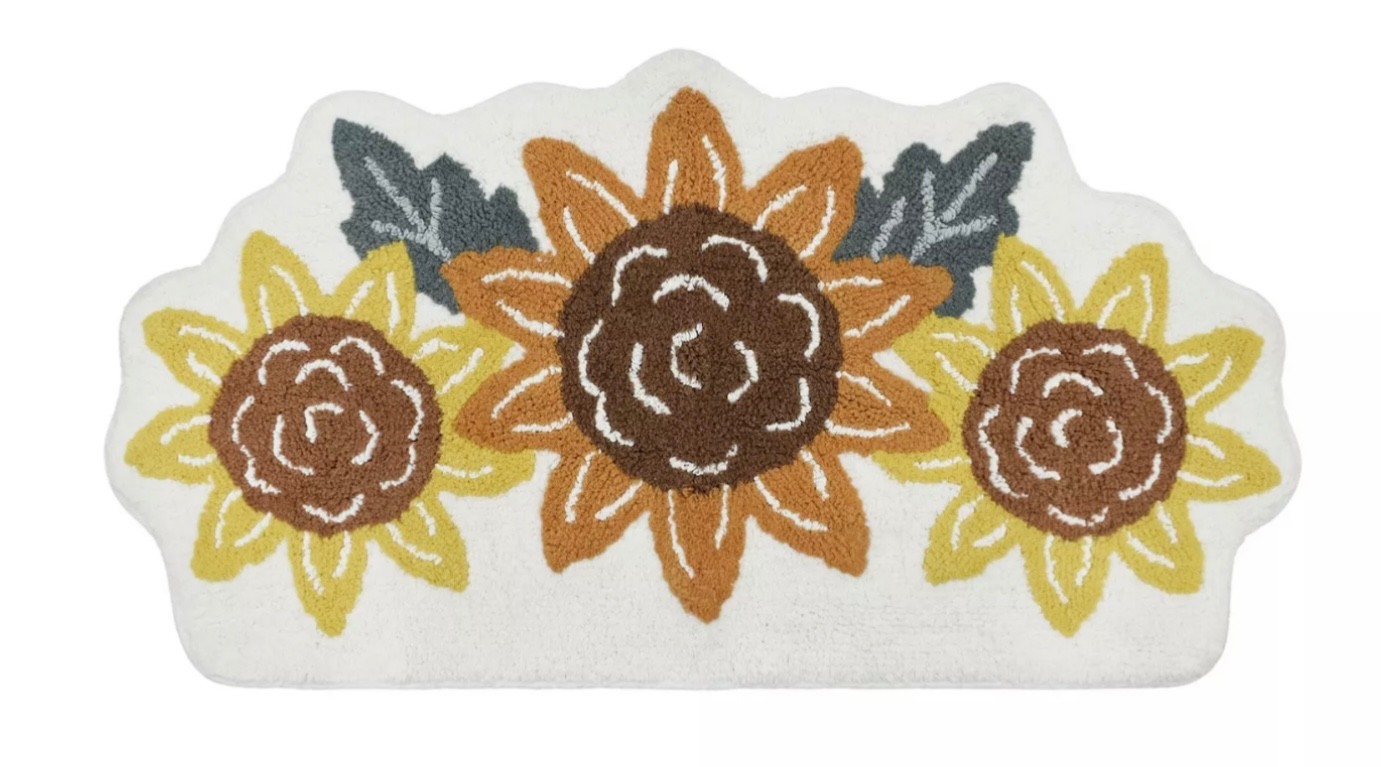 Sunflowers Small Mat Area Rug – 18” x 34” – Celebrate- New