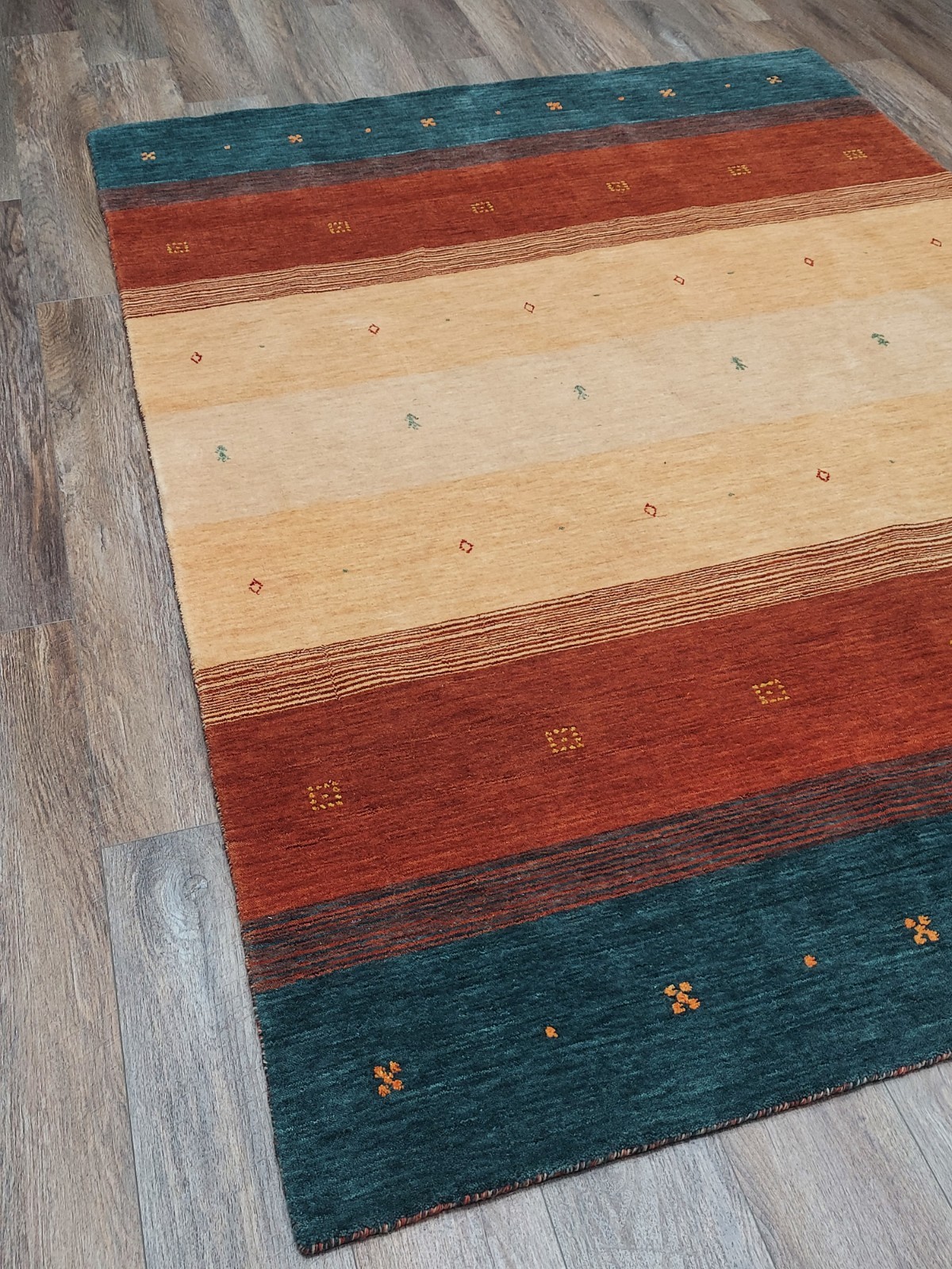 Bohemian Oushak Gabeh Rug,Oushak Turkish Rug,HandMade Contemporary Rug 5.5×8 Ft