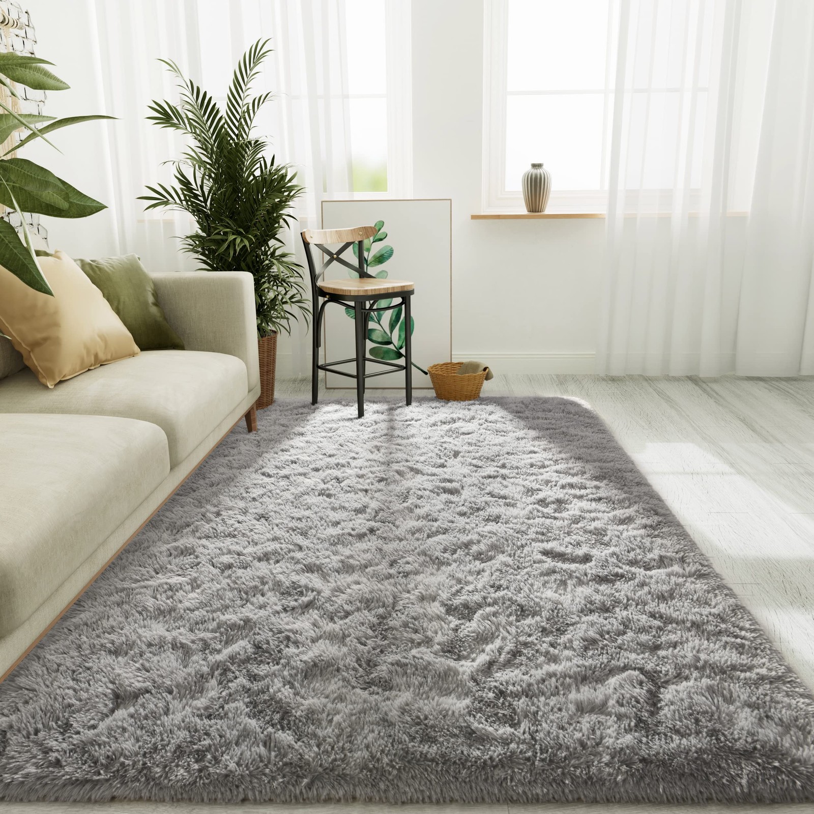 Ultra Soft Indoor Modern Area Rugs Fluffy Living Room Carpets for Children Be…