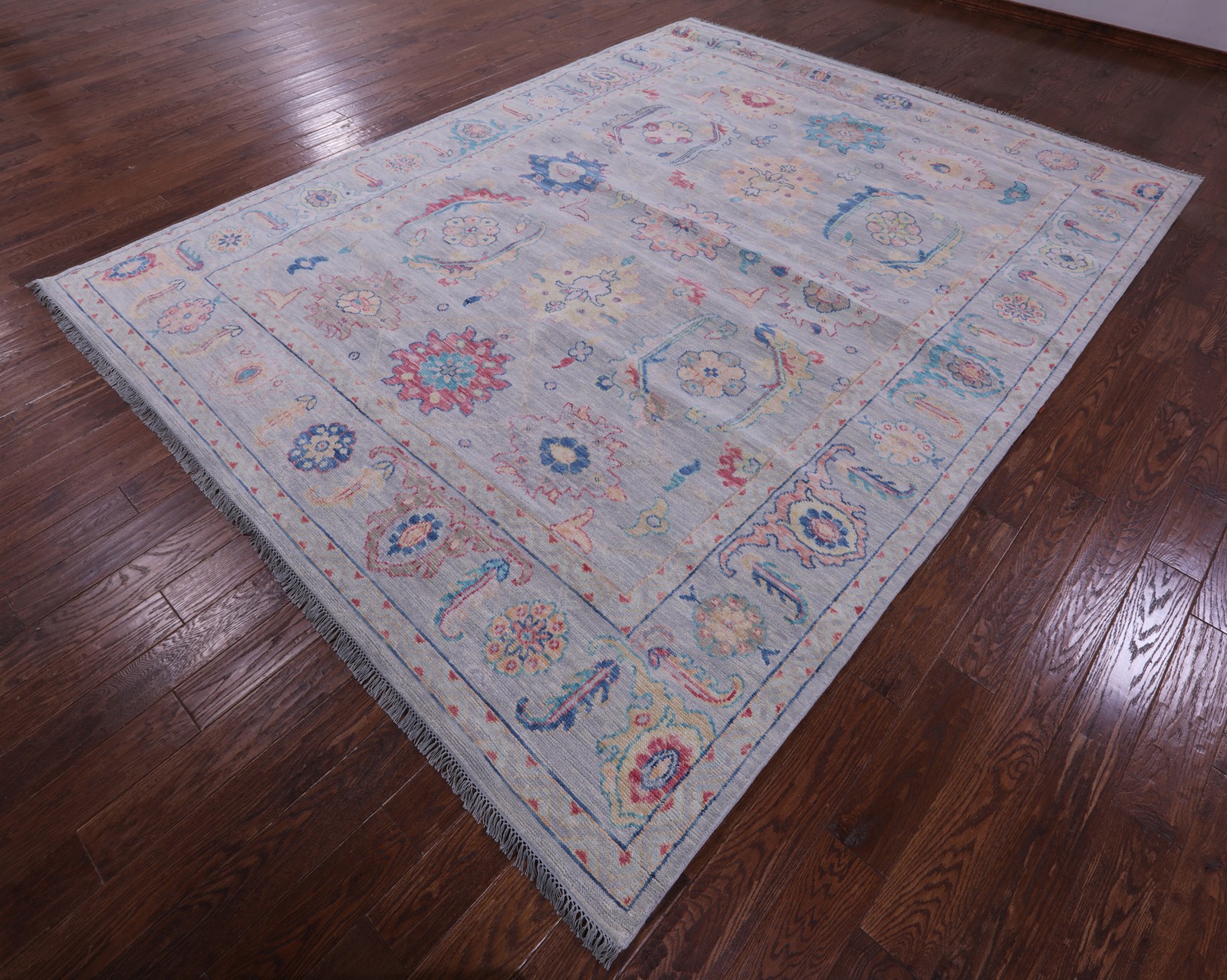 Handmade Turkish Oushak Wool Rug 9′ 0″ X 11′ 9″ – Q19822