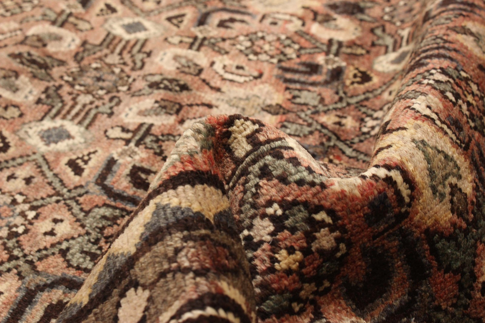 Vintage Hand-knotted Runner Rug 3’6″ x 9’6″ Traditional Oriental Wool Carpet