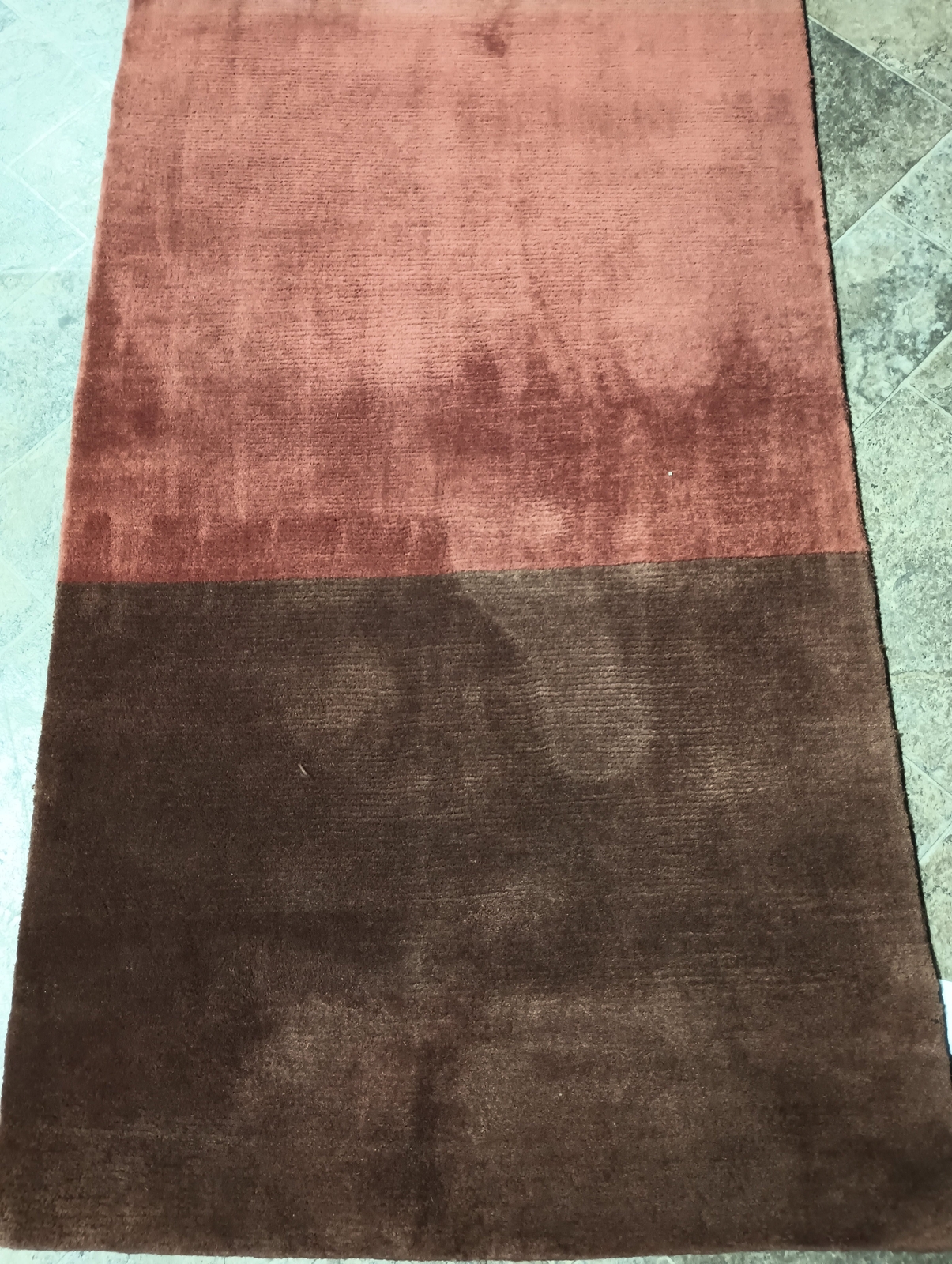 2×10 Contemporary Runner Wool Hand-Knotted Wool Modern rug #F-5848