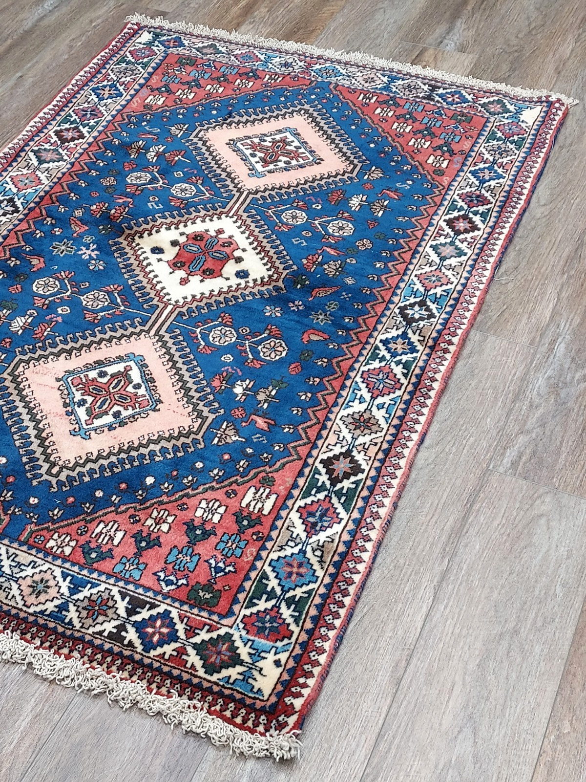 Turkish Silk&Wool Hand Made Bohemian Royal Classic Design, Turkish Rug 3.4×5 Ft