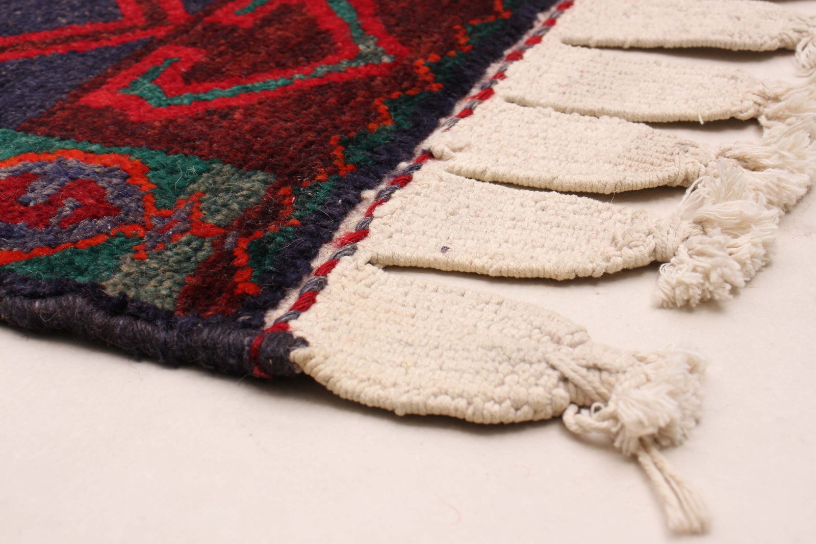 Vintage Geometric Area Rug 4’10” x 7’3″ Traditional Hand-Knotted Wool Carpet