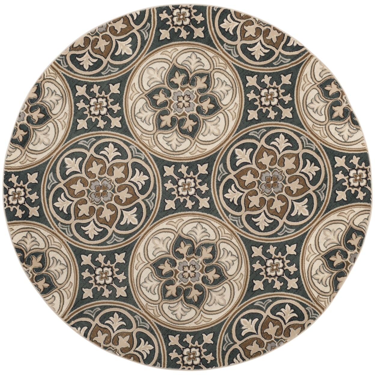 SAFAVIEH Lyndhurst LNH341C Slate Blue /Beige Rug