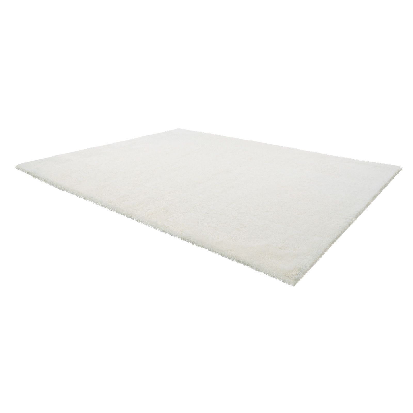 8×10 ft Soft Plush Shag Rug, Non – Shedding, Slip – Resistant, Ivory White for