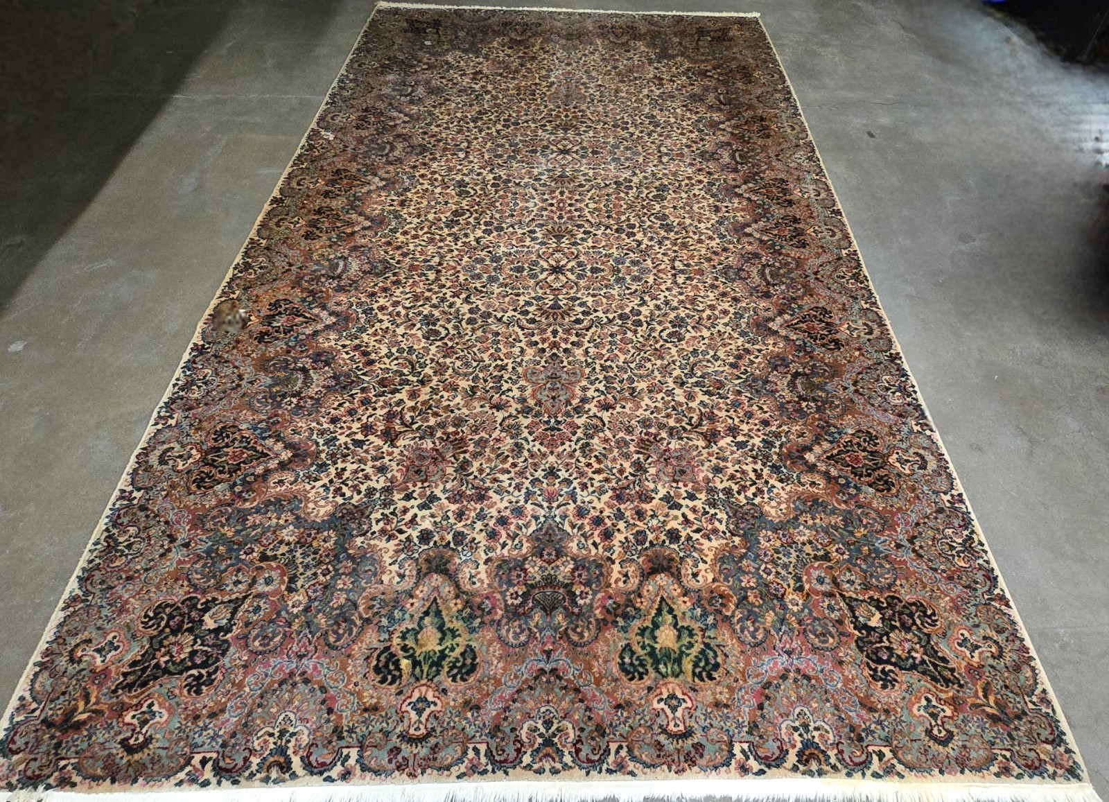 Authentic Karastan 9×15 Kirman Wool Rug # 759